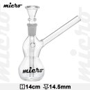 Micro | Glass Bong-H:14cm-Socket:14.5mm
