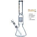 Heavy Glass Conical Bong | Bullet Gold | H:45cm...