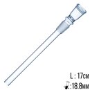 Chillum Tulpe schmal 18,8 Schliff,17cm 1761